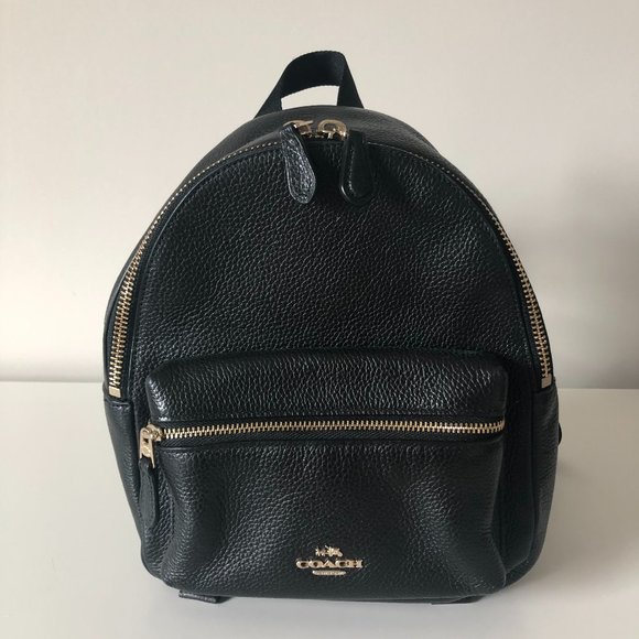 COACH Mini Charlie Backpack Rucksack Billie 38263 37621 Black - Picture 1 of 5